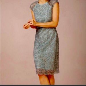 BHLDN Mignon Doo Metallic Embroidered Dress